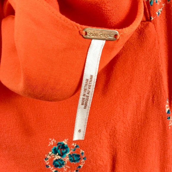 Free People Mockingbird Mini Dress Size 6 - Picture 9 of 9